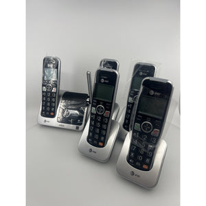 AT&T BL102-5 Cordless Phone 5-Handset DECT 6.0 Silver/Black Like New — photo 1
