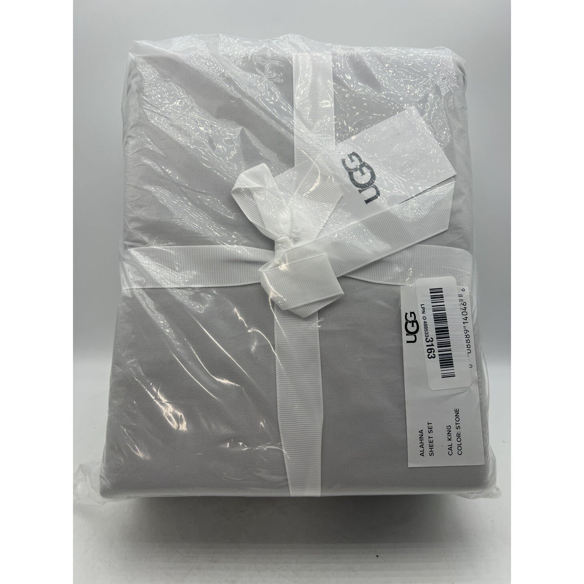 UGG Hedi Cal King Sheet Set 4-Piece Gray Factory Sealed — photo 1