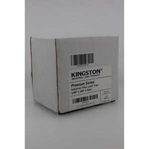 Kingston Premium Vinyl Label Tape Clear 2" x 150' New — photo 1
