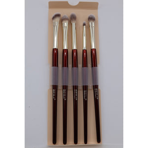 BK Beauty Essentials Eye Brush Set 5pc Burgundy New — photo 4
