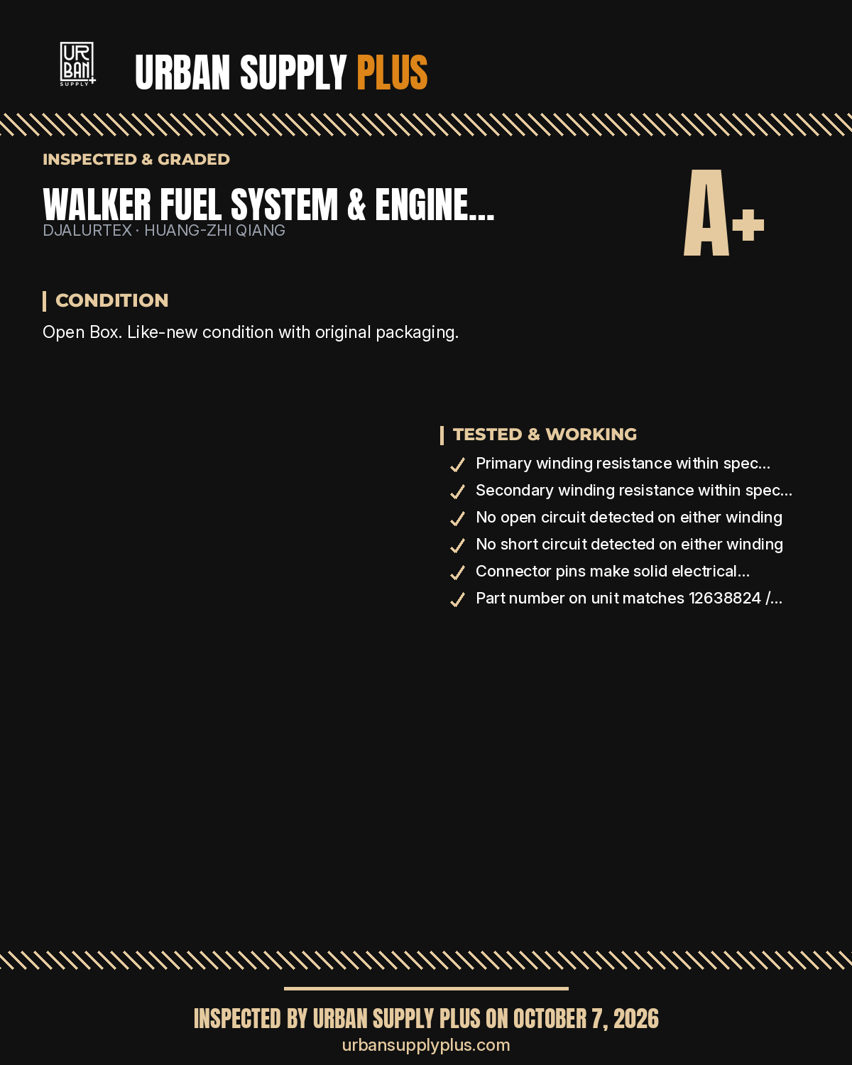 Diagnostic sheet