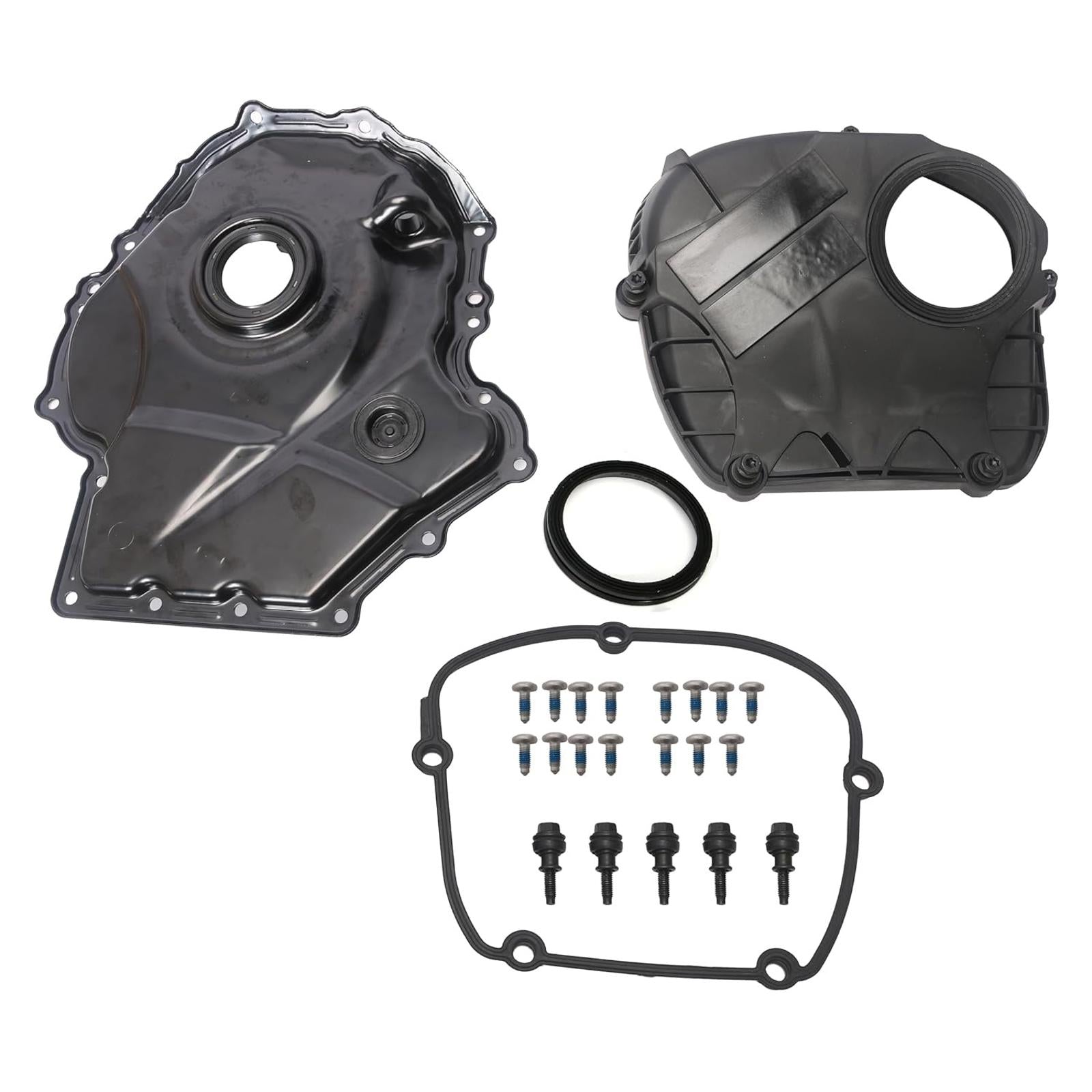 Engine Timing Chain Cover with Gasket fit for VW Beetle/Jetta/Passat/Tiguan/Shar