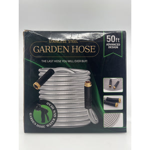 Kebose Stainless Steel Garden Hose 50ft with 10 Nozzles New — photo 4
