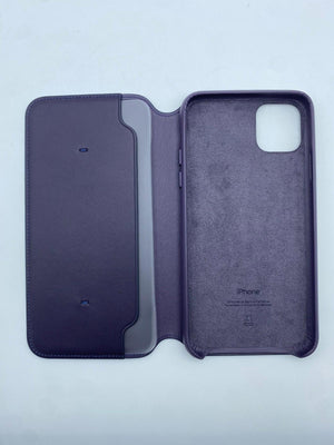 Apple Leather Folio for iPhone 11 Pro Max - Aubergine