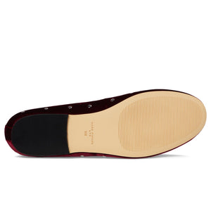 Marc Fisher LTD Elizza Ballet Flat Dark Red Velvet US W 8.5 Factory Sealed — photo 3