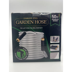 Kebose Stainless Steel Garden Hose 50ft with 10 Nozzles New — photo 6