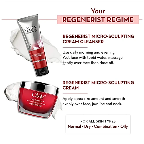 OLAY Regenerist Microsculpting Cream and Cleanser Set