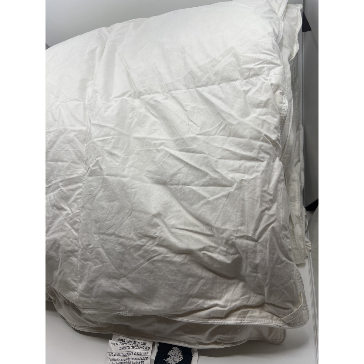 puredown Goose Down Comforter Full/Queen 90x90 Cream Open Box — photo 1