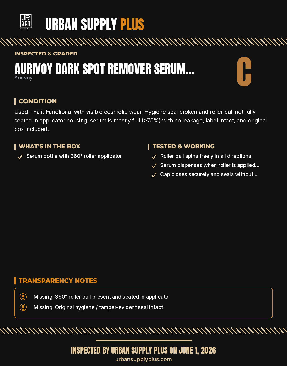 Diagnostic sheet