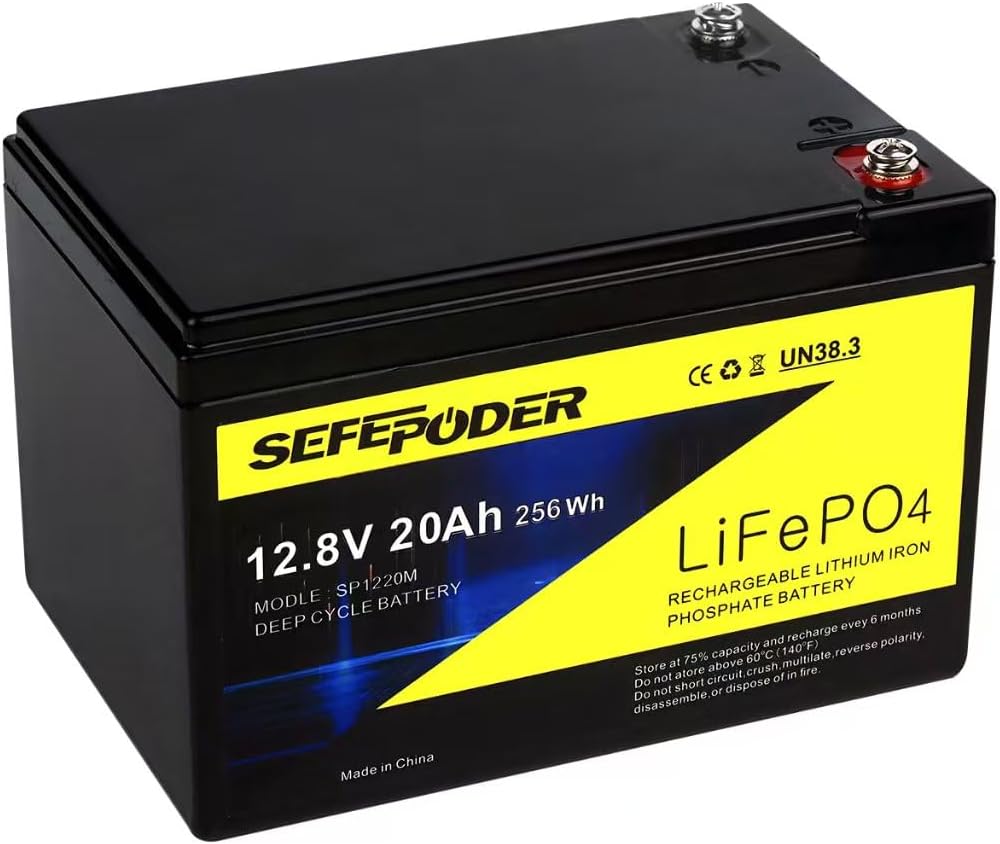 12V 20Ah LiFePO4 Deep Cycle Battery
