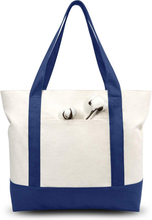 canvas tote bags with external pocket
