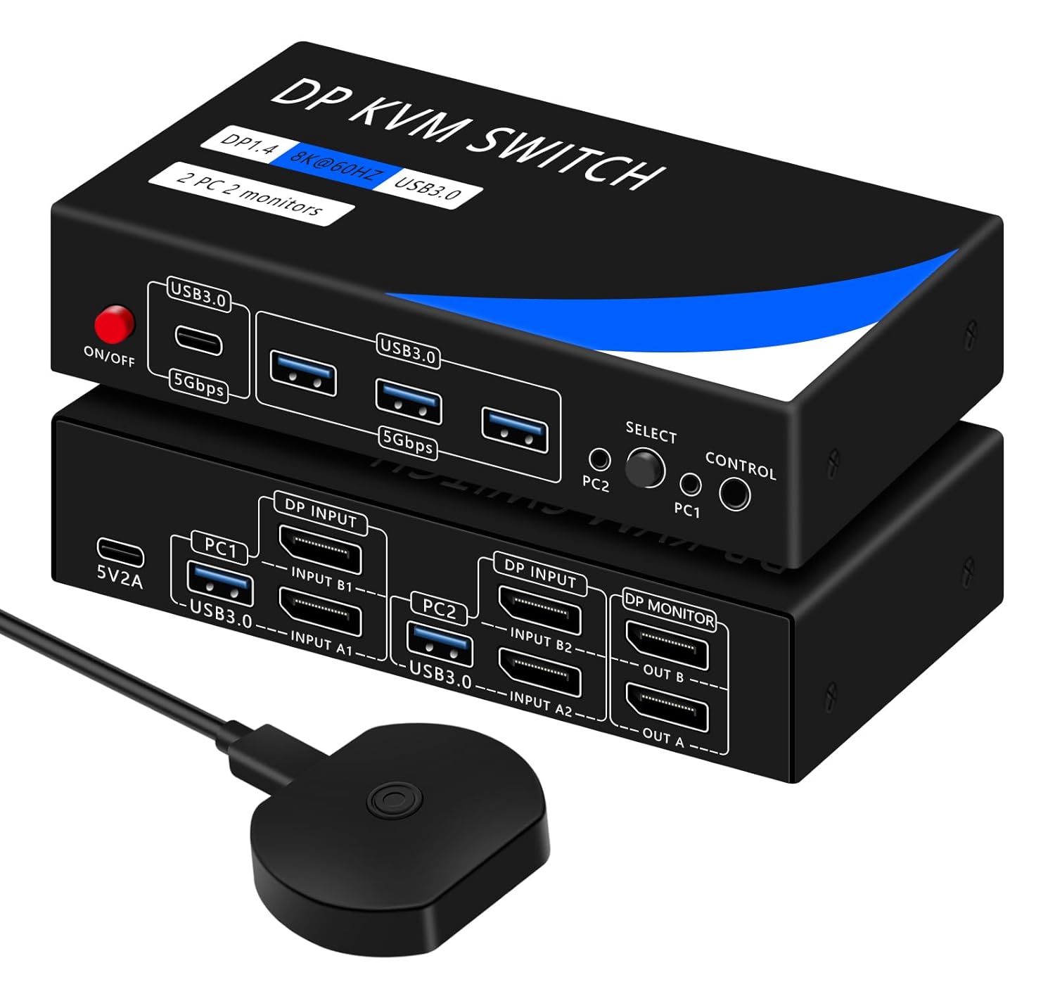 Dual Monitor KVM Switch