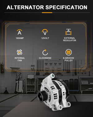 ROADFAR Alternator for Dodge Charger 2008-2010