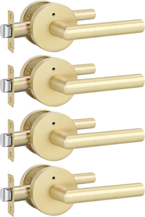 goldenwarm Gold Door Handles Interior - 4 Pack