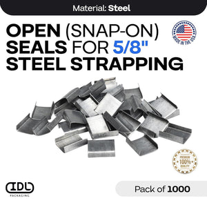Steel Strapping Snap-On Seals 5/8