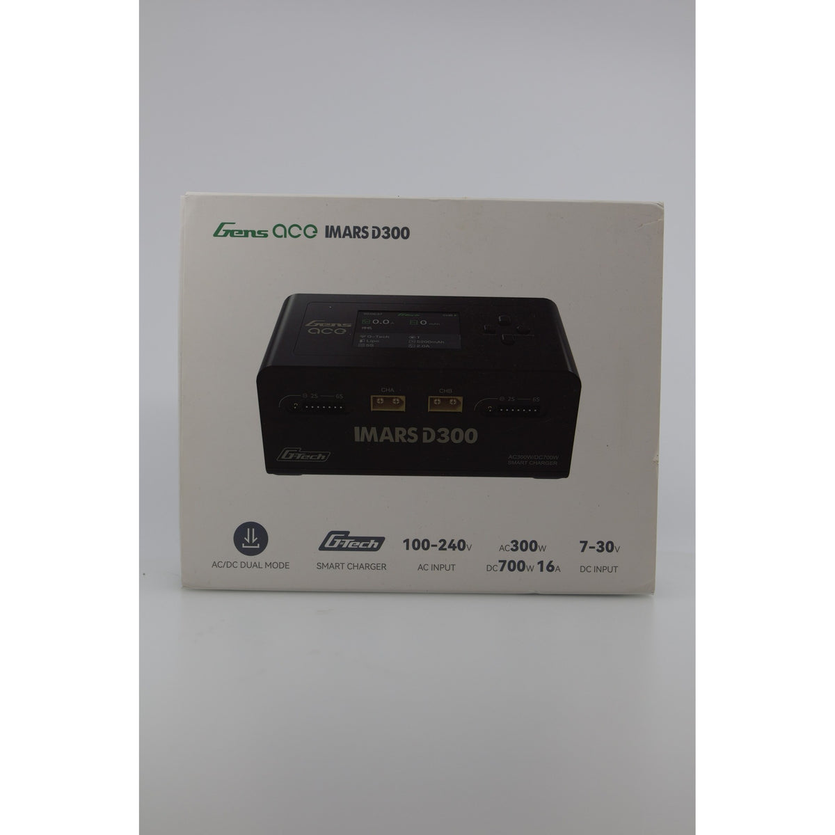 Gens Ace IMARS D300 Dual Lipo Balance Charger AC 300W DC 700W Factory Sealed — photo 1
