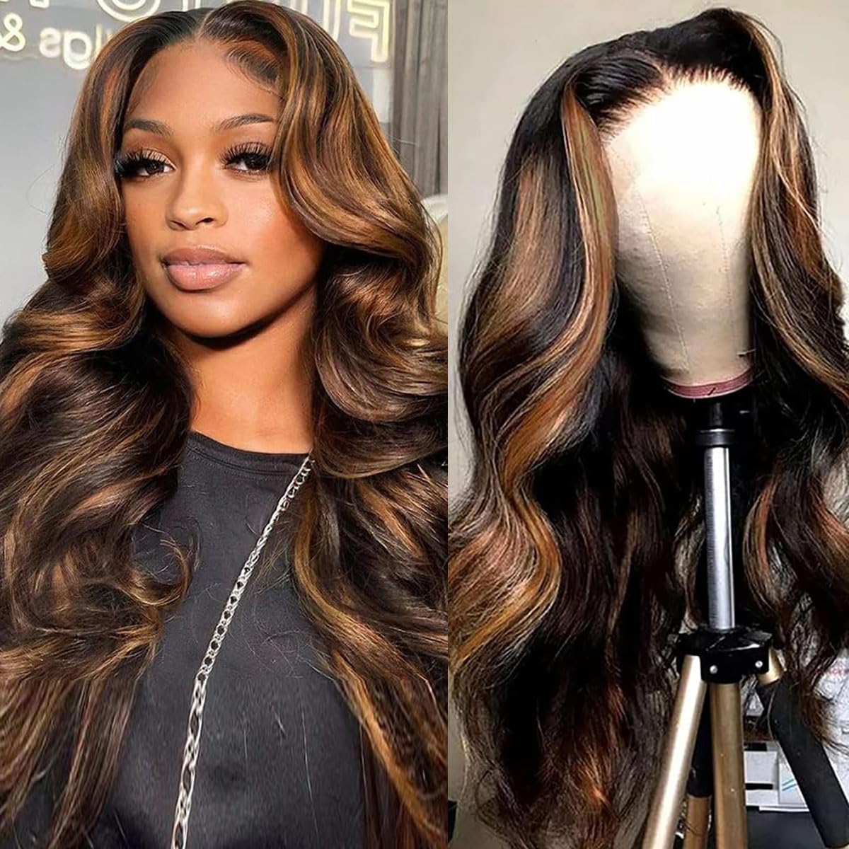 30-Inch 13x6 Highlight Body Wave Lace Front Wig