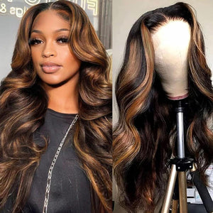 30-Inch 13x6 Highlight Body Wave Lace Front Wig