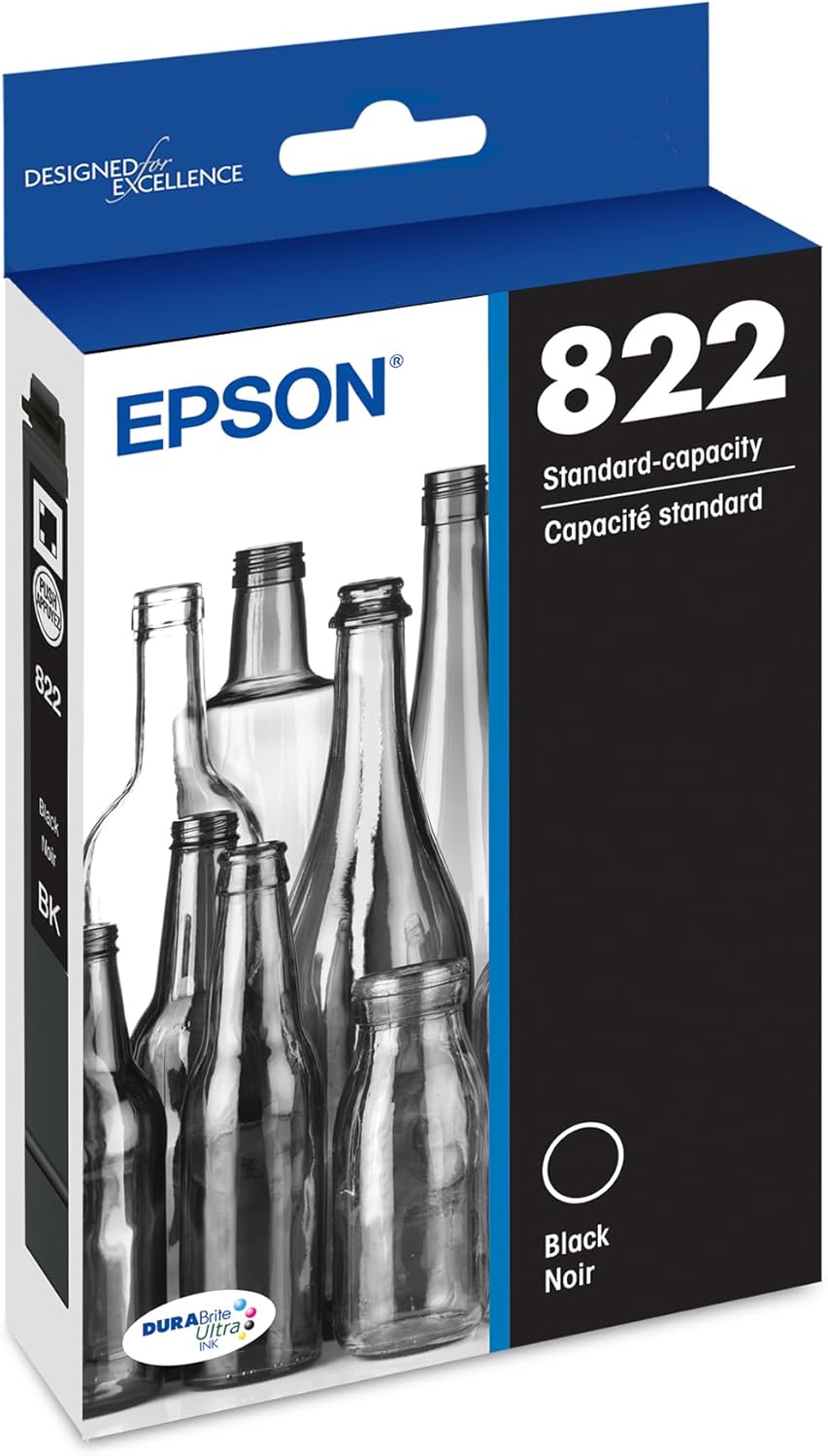 EPSON 822 DURABrite Ultra Ink Standard Capacity Black Cartridge