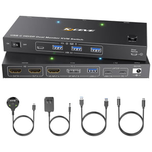 KCEVE KVM Switch Dual Monitor