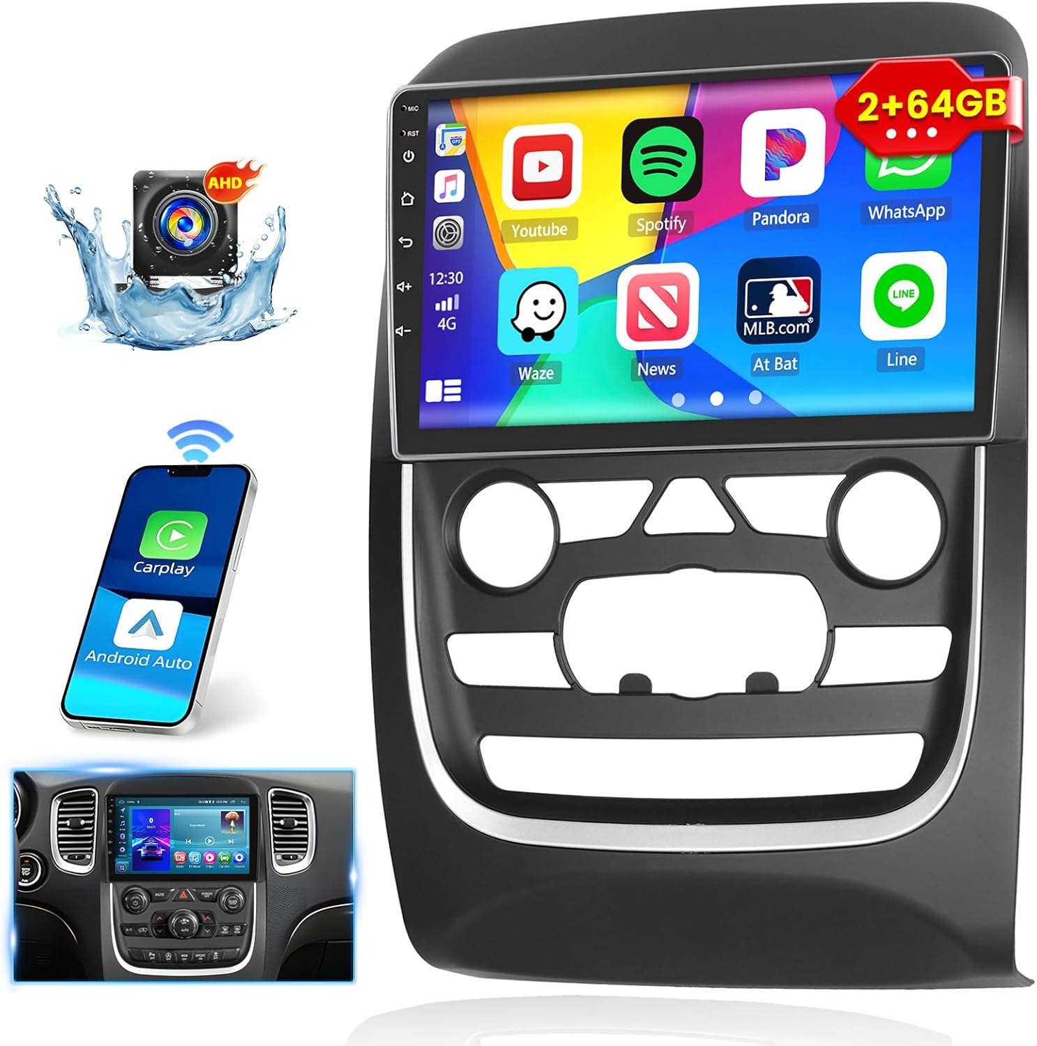 Inefala Android 15 Car Stereo for Dodge Durango 2014-2020