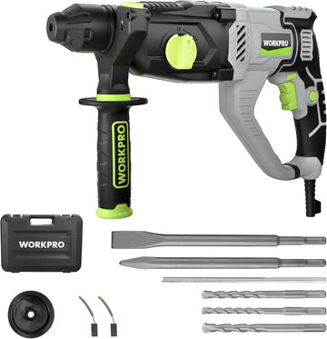 WORKPRO Premium 1-1/4 Inch SDS-Plus Rotary Hammer Drill