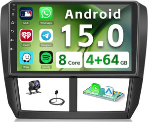 Hikity Android 15 Car Stereo for 2008-2012 Subaru Forester Impreza WRX