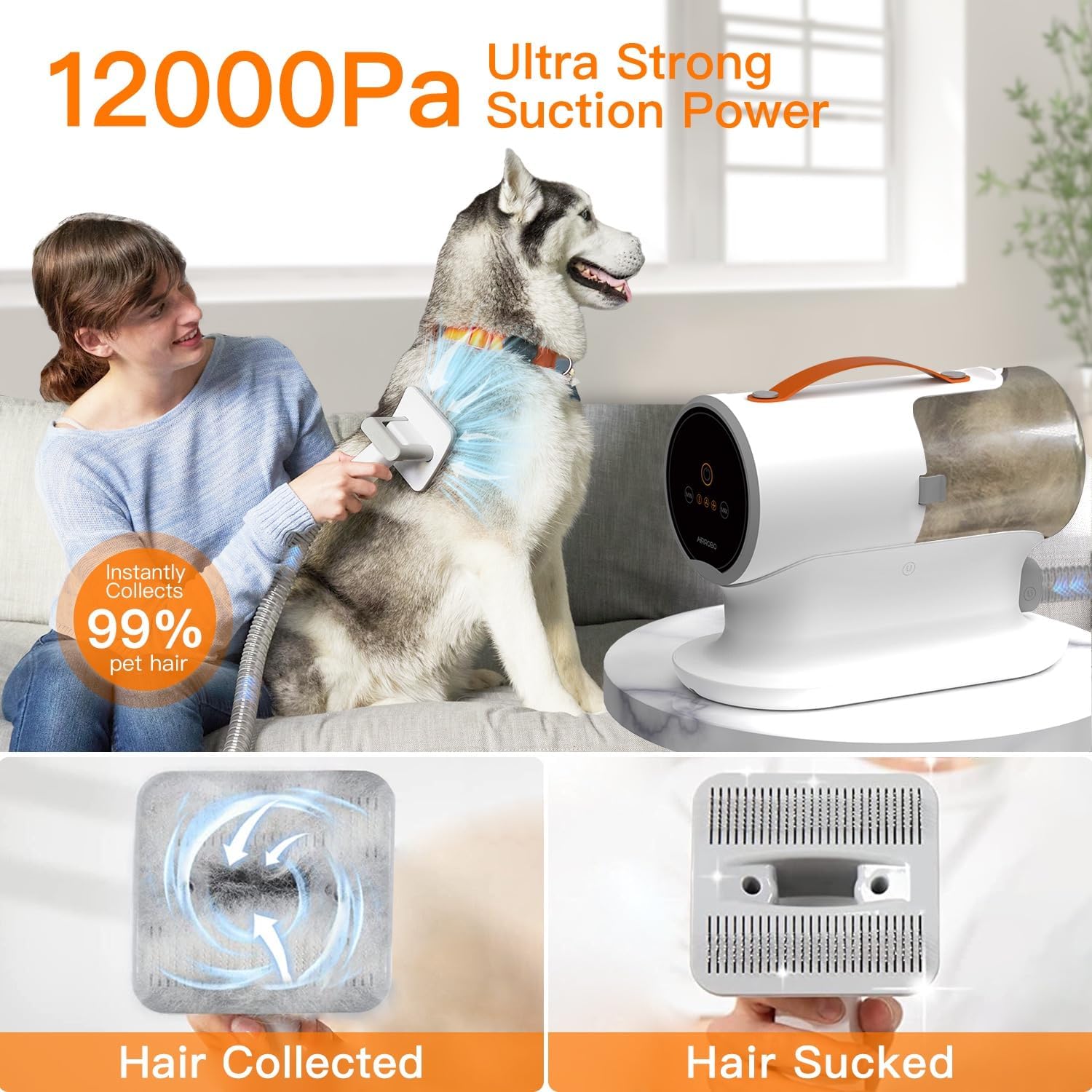 Professional-Quality Pet Grooming Vacuum