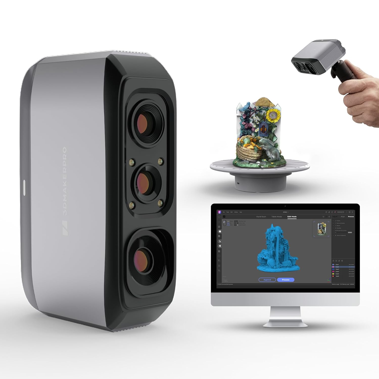 Anti-Shake 3D Scanner