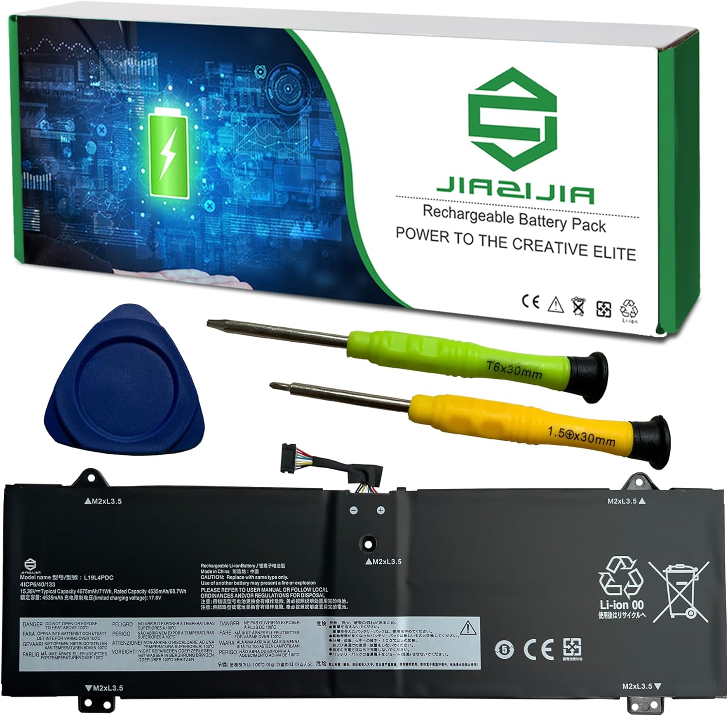 L19L4PDC Laptop Battery Replacement for Lenovo Ideapad Yoga 7-14ITL5 7-15ITL5 Series