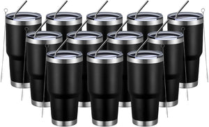 MEWAY 30oz Insulated Tumbler with Lids and Straws