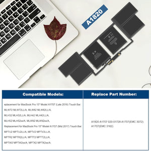 MacBook Pro 15" replacement battery