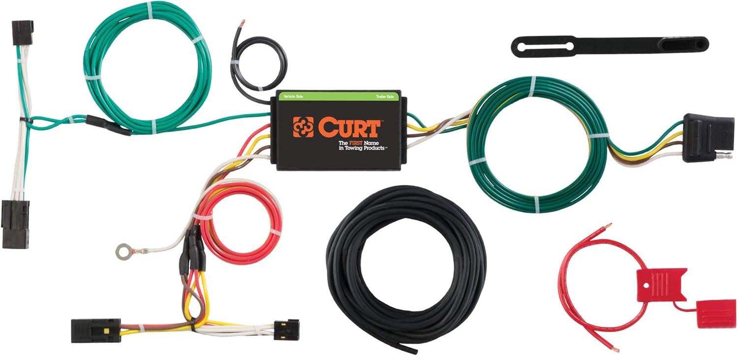 CURT 56257 Vehicle-Side Custom 4-Pin Trailer Wiring Harness for Chevrolet Captiva Sport