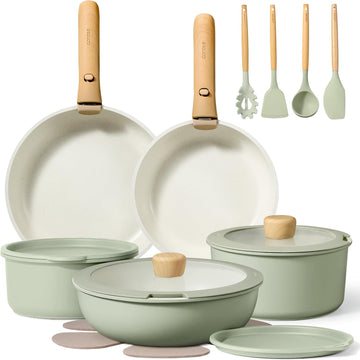 CAROTE 15-Piece Nonstick Cookware Set