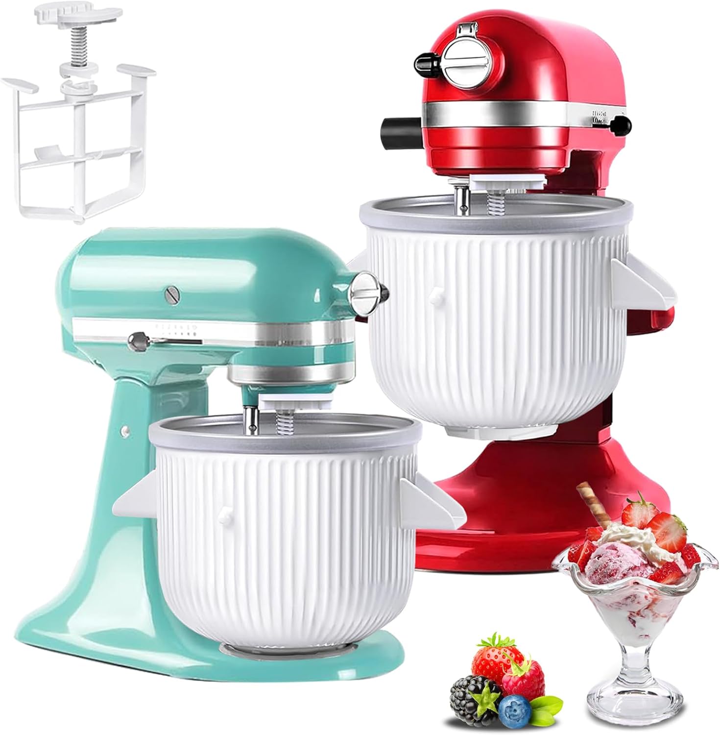Ice Cream Maker Attachment for KitchenAid Stand Mixer