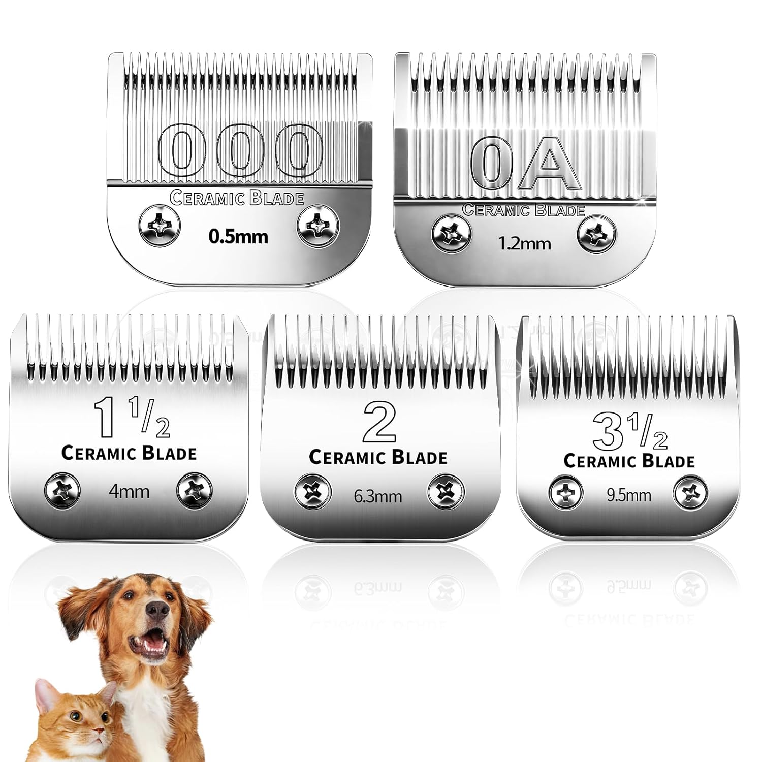 Professional Detachable Replacement Ceramic Blades Set