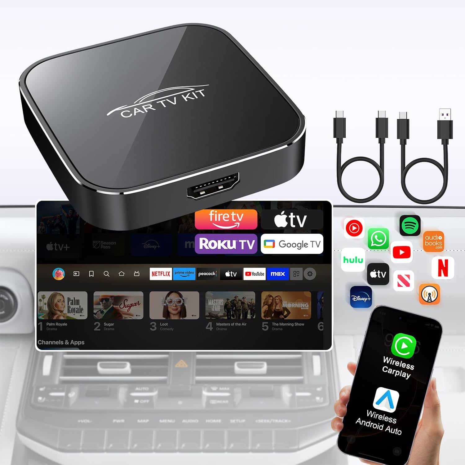 Car TV Mate Pro Wireless Android Auto Adapter