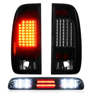 Tail Light + 3rd Brake Cargo Lamp for Ford F-250 F-350 F-450 F-550 Super Duty 1999-2007