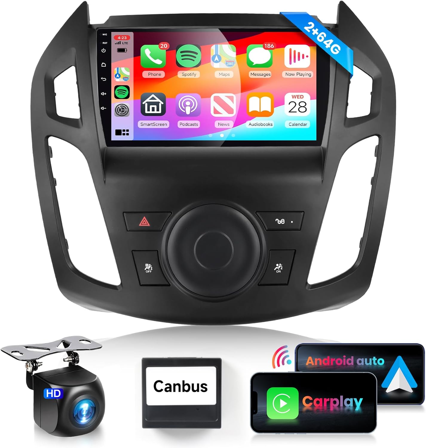 16EQ 2G 64G Car Radio for Ford Transit Connect 2014-2018