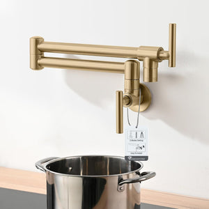 Brushed Gold Pot Filler Faucet