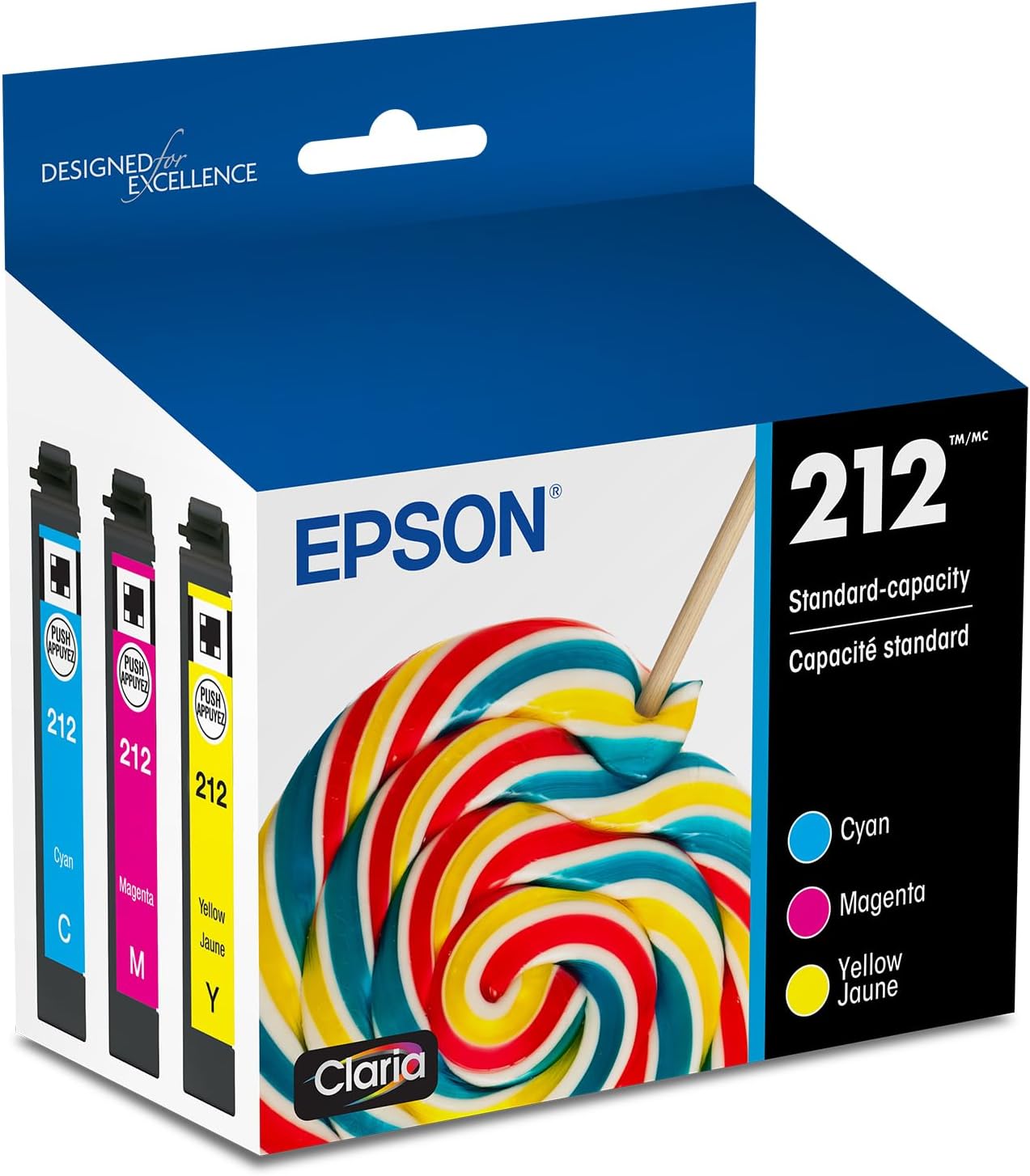 EPSON 212 Claria Ink Standard Capacity Color Combo Pack