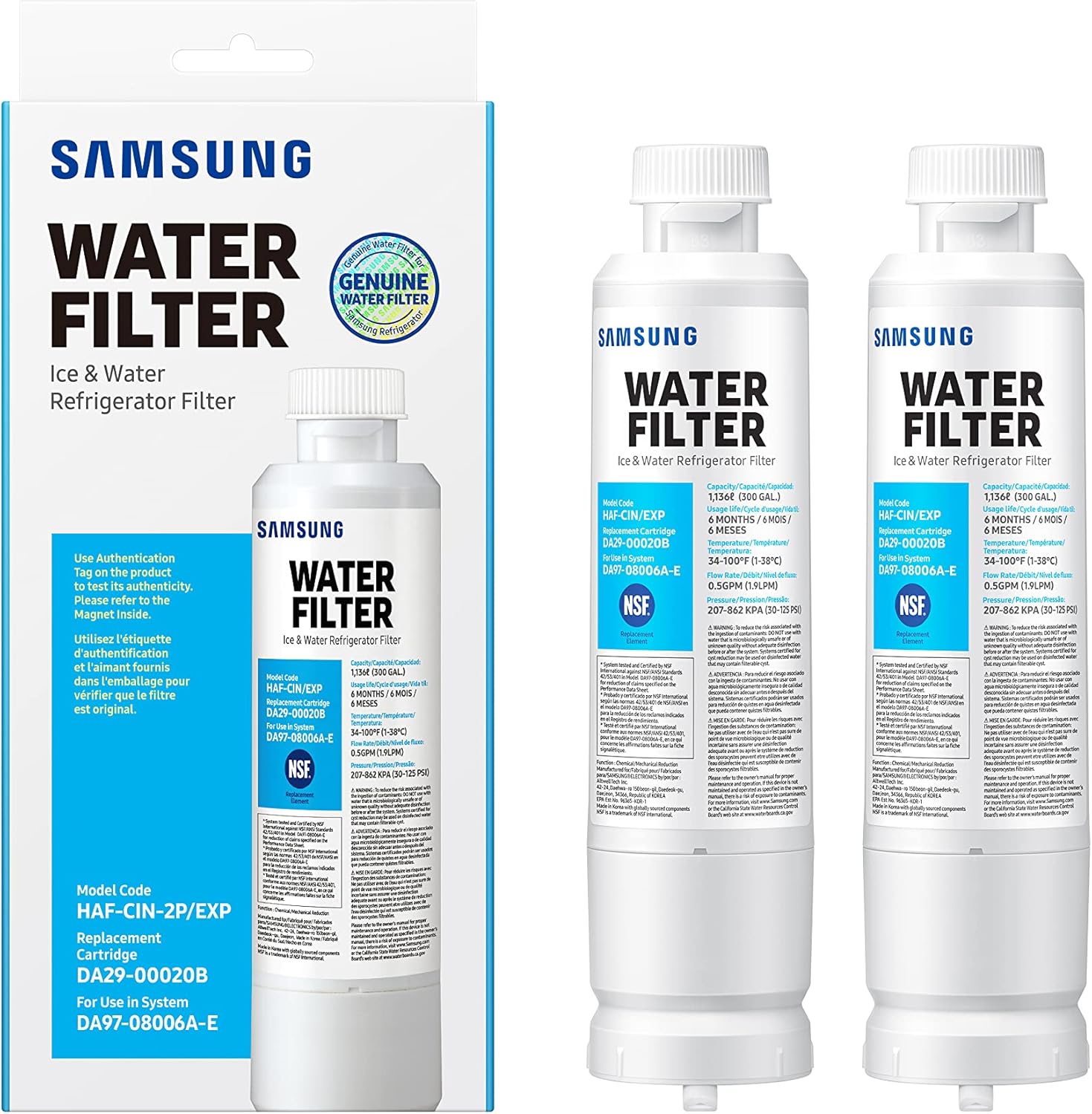 Samsung Genuine Refrigerator Water Filters
