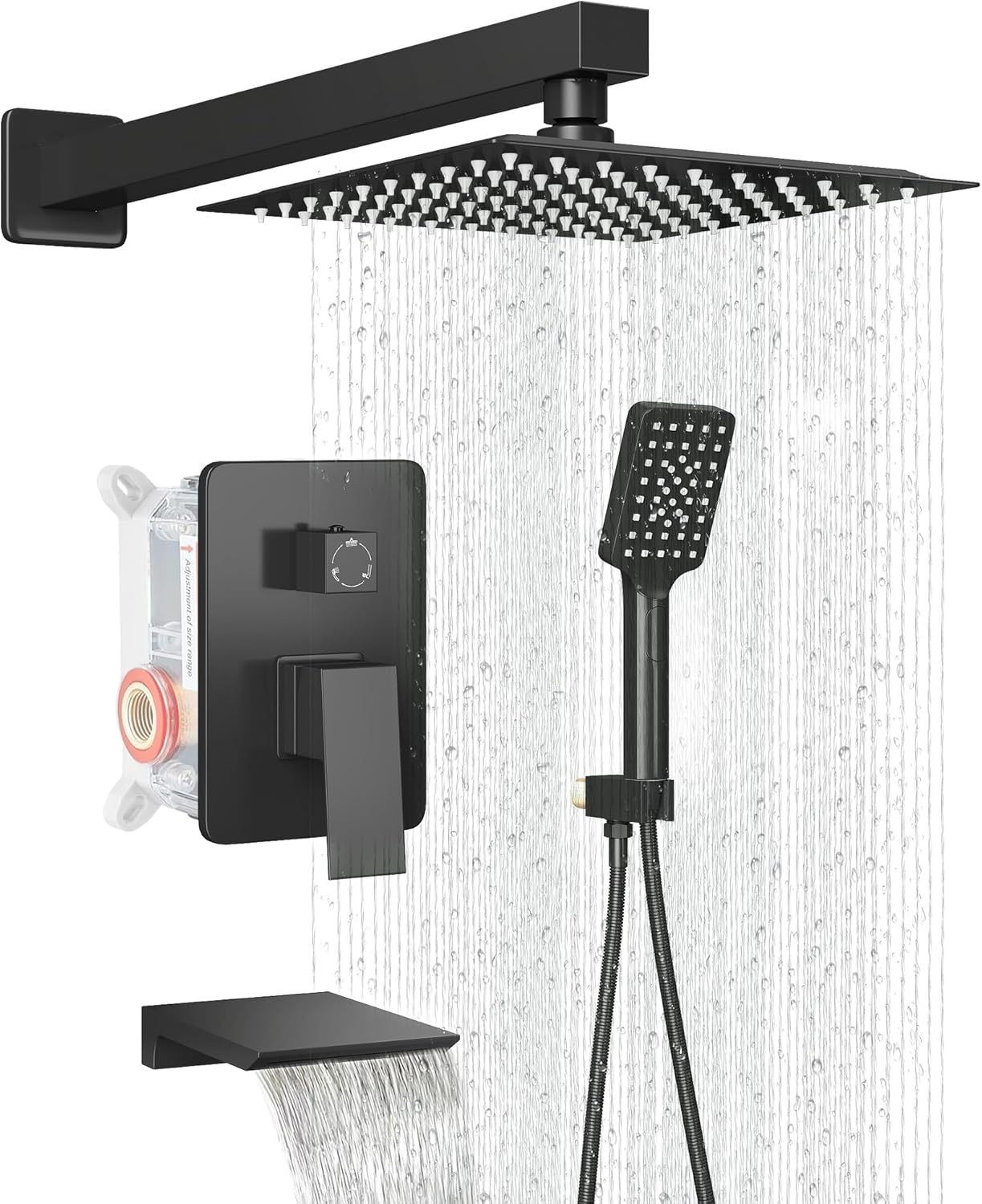 LCEVCGK Matte Black Shower System
