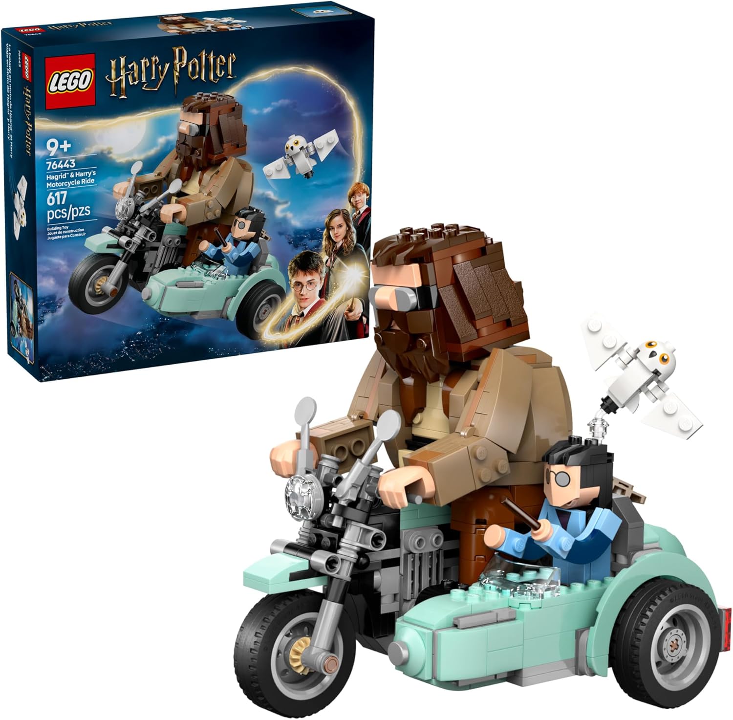 LEGO Harry Potter Hagrid & Harry's Motorcycle Ride Building Toy - 76443