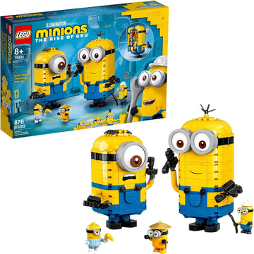 Lego Minions: The Rise of Gru: Brick-Built Minions and Their Lair (75551) Building Set for Kids (876 Pieces)