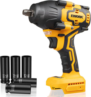 EWORK 21V 1/2" Brushless Cordless Impact Wrench