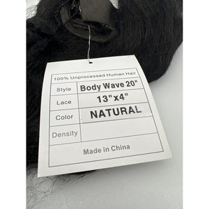Rylice Body Wave Lace Front Wig 20in 180% Density 13x4 HD Natural Black Open Box — photo 6