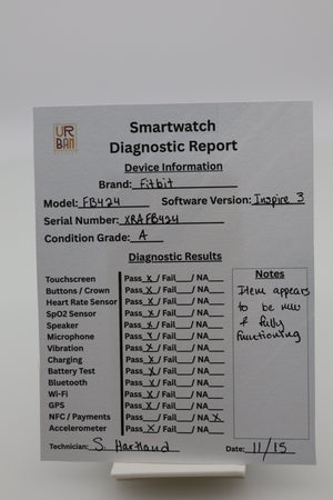 Fitbit Inspire 3 with S & L Bands