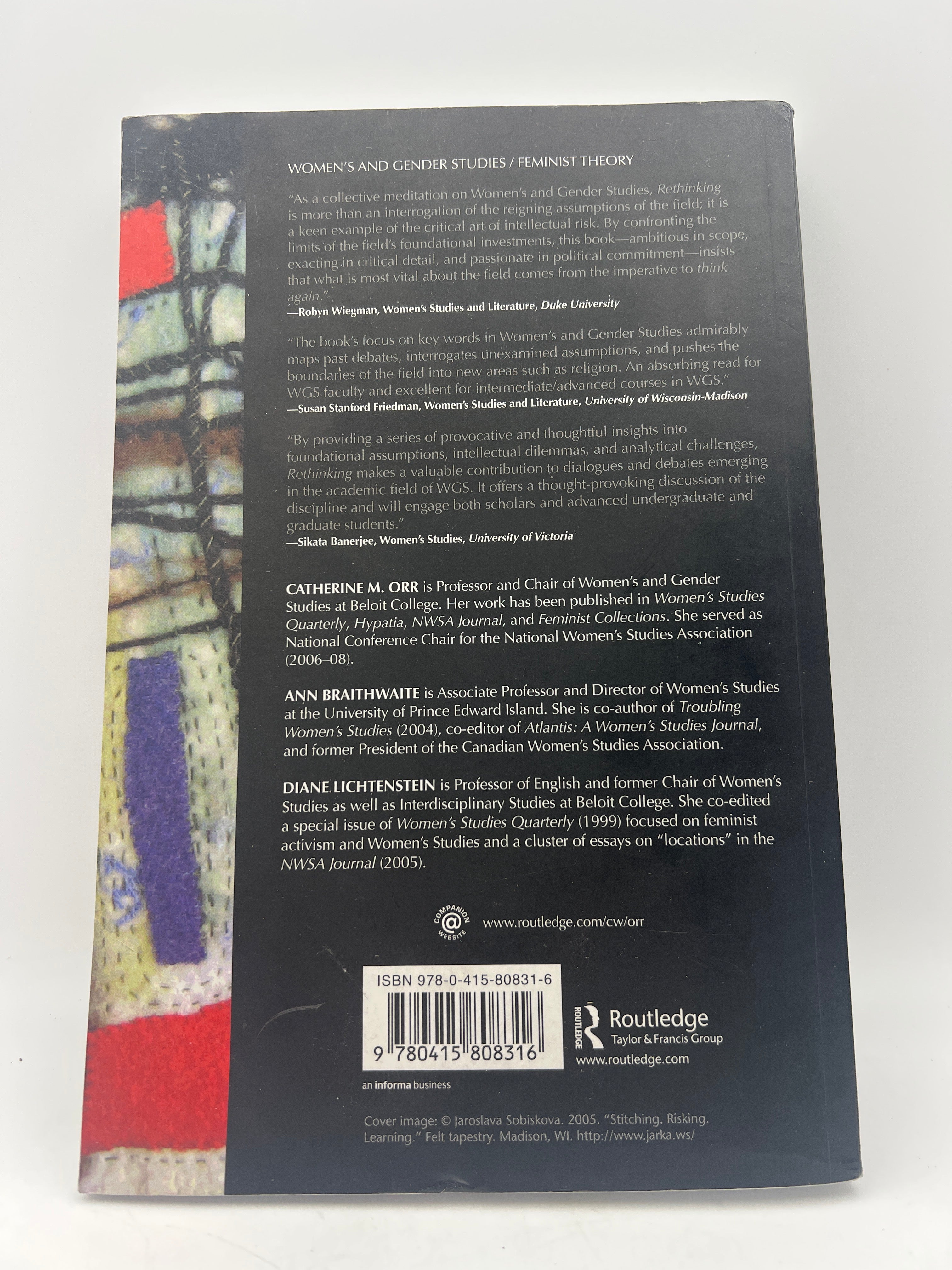 Rethinking Women's and Gender Studies 1st Edition book cover