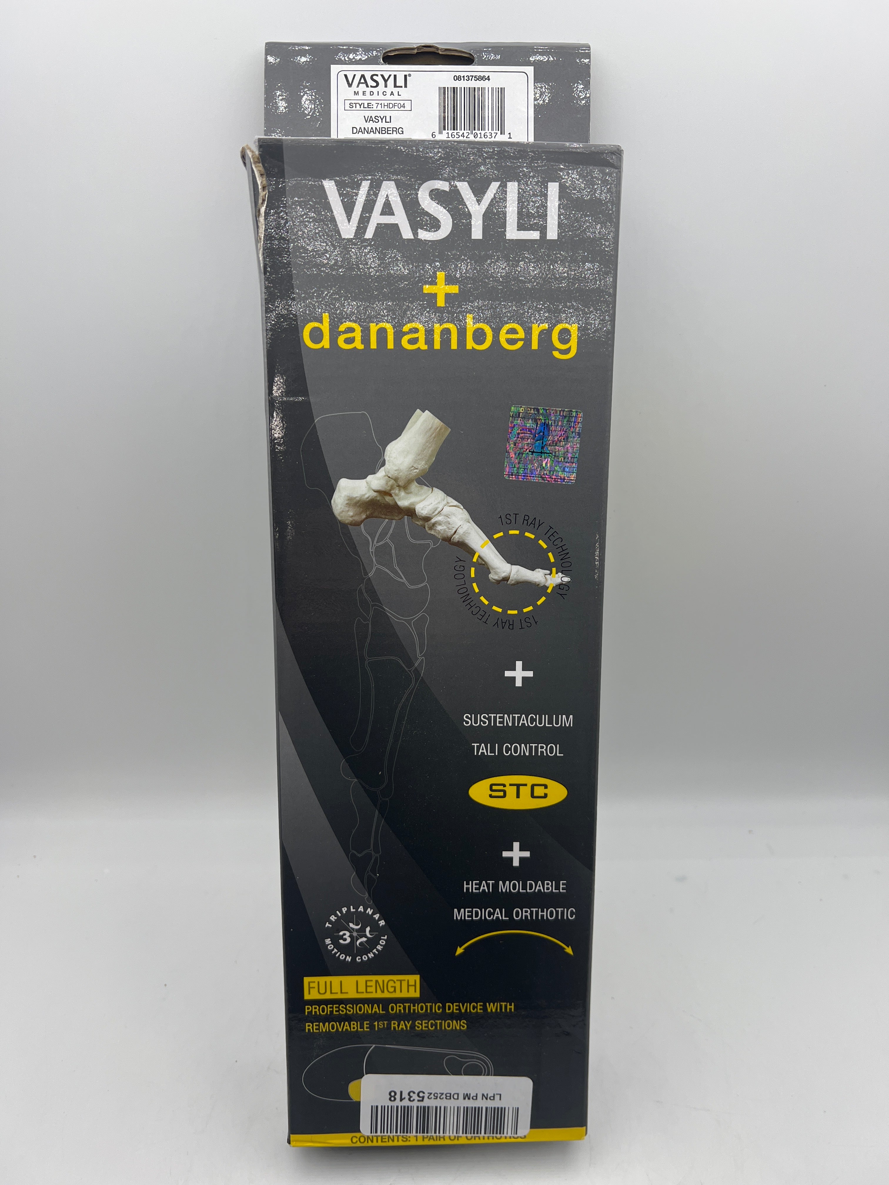 Vasyli Dananberg Orthotic for Enhanced Foot Function
